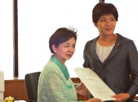 画像：西村厚生労働副大臣への要請